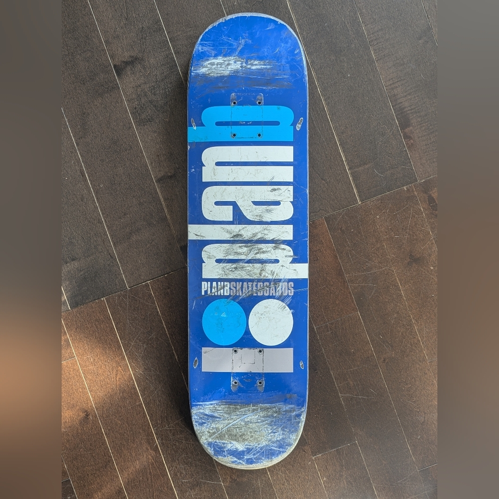 Plan B Blue Skateboard Deck